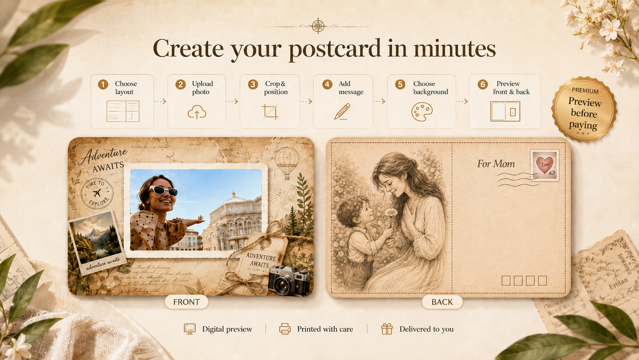 Personalized Postcard Ideas Made From Your Memories