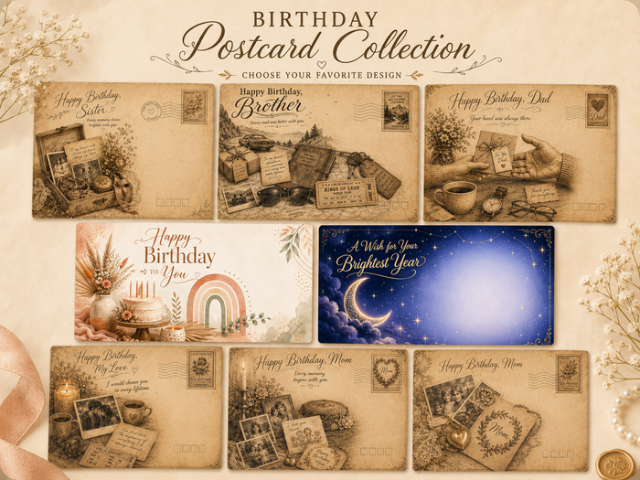 Birthday Postcards
