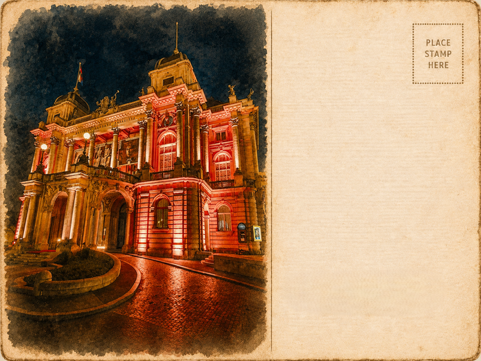 Croatian National Theatre at Night