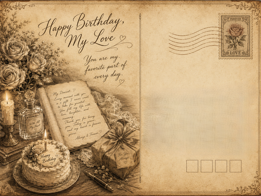My Love Birthday Letter