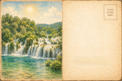 Cascadas junto al lago