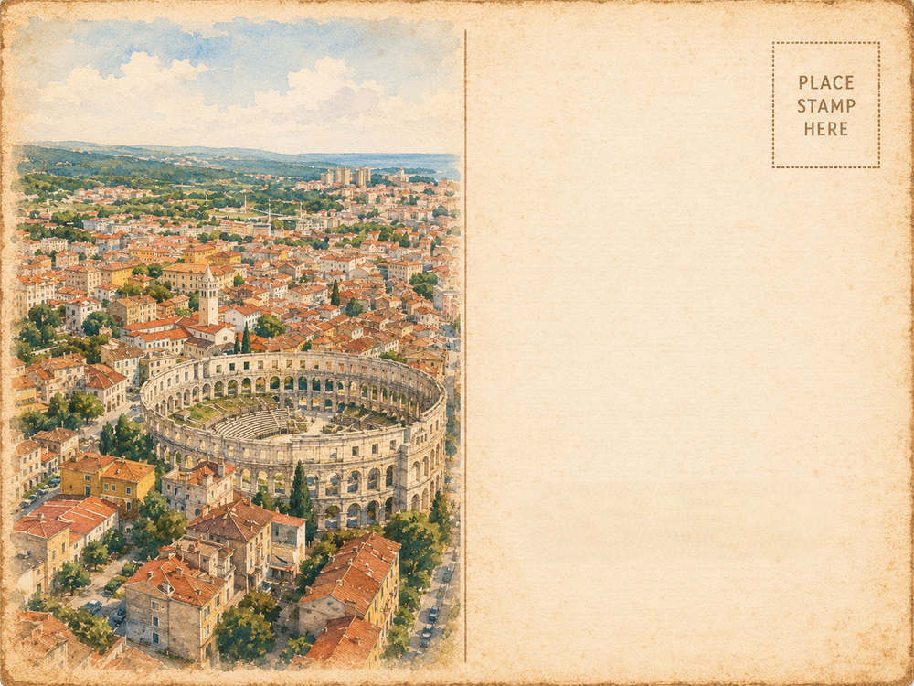 Pula von oben