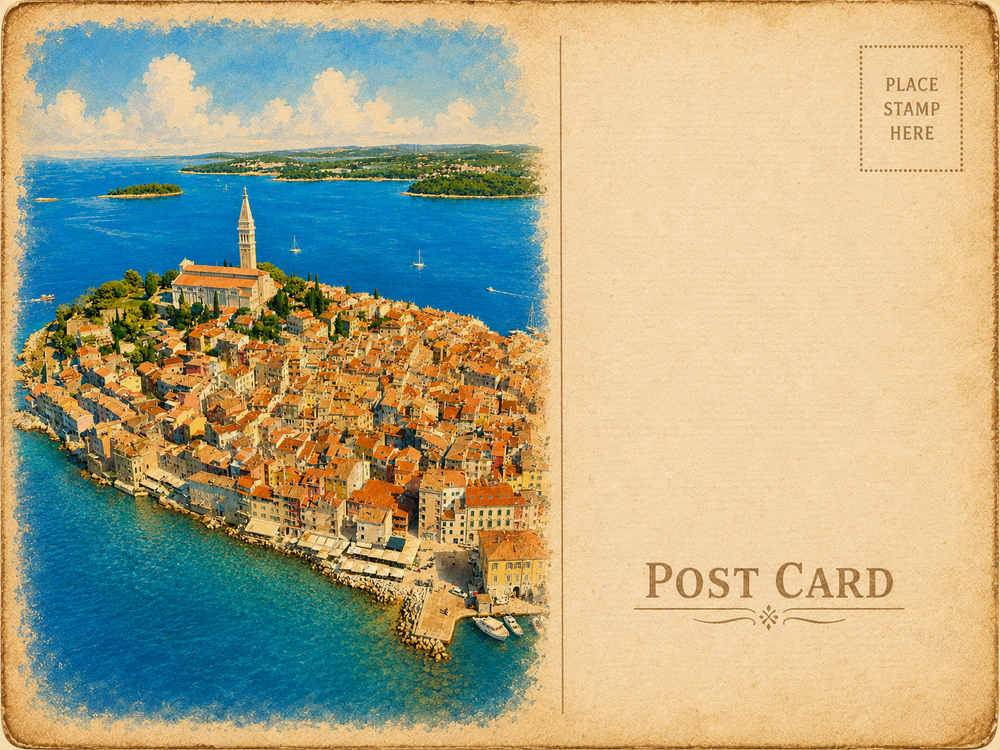Rovinj von oben
