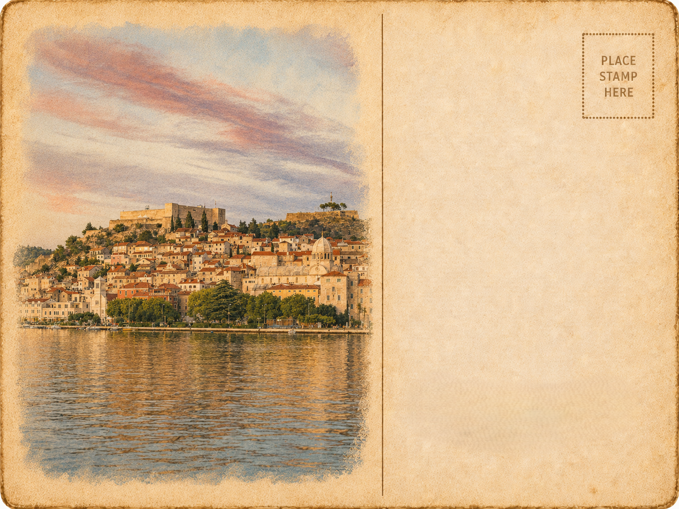 Šibenik from the Sea