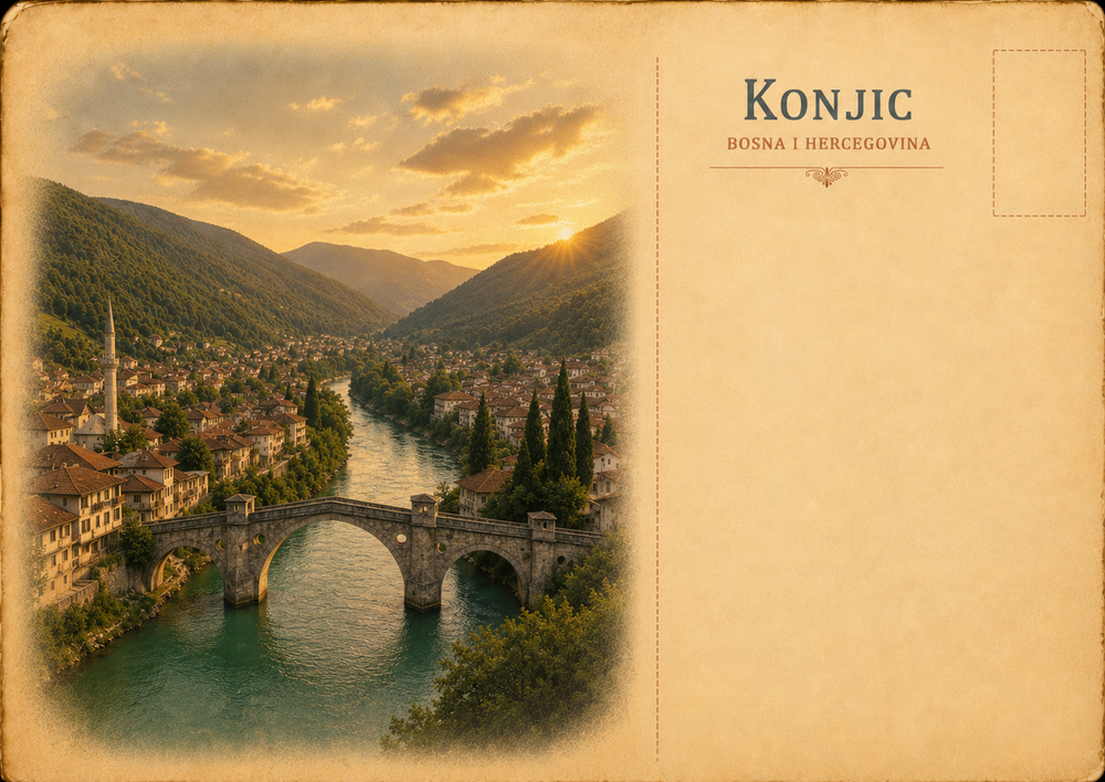 Sunset Over the Neretva Valley
