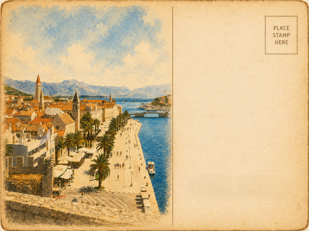 Uferpromenade von oben