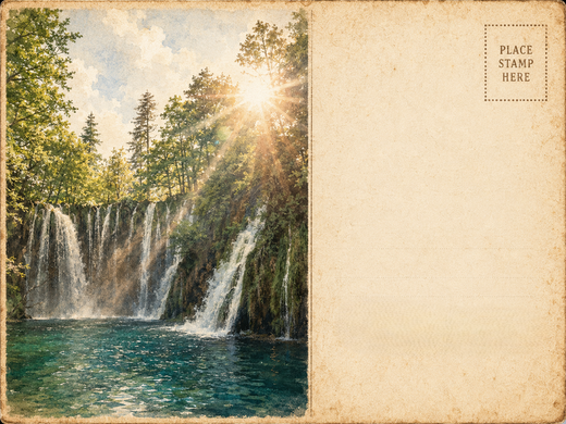 Cascadas bajo el sol