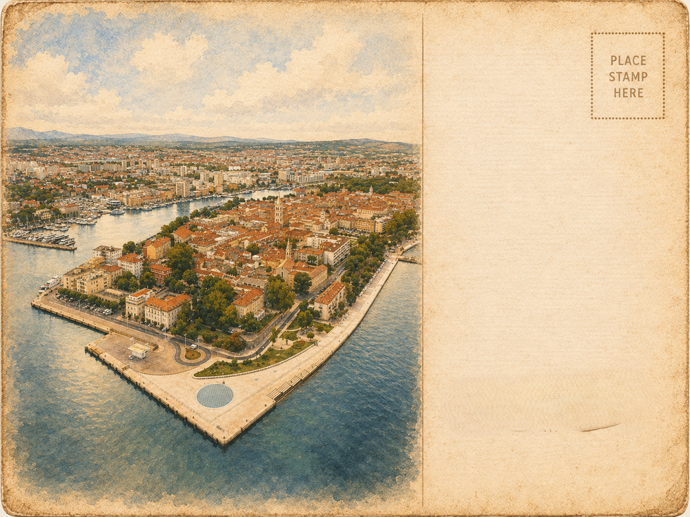 Poluotok Zadar iznad