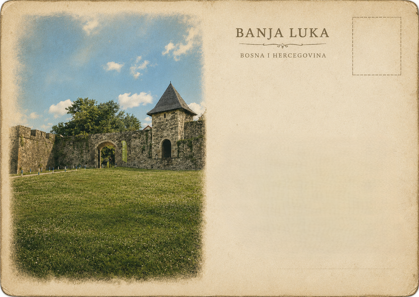 Kastel Fortress Postcard