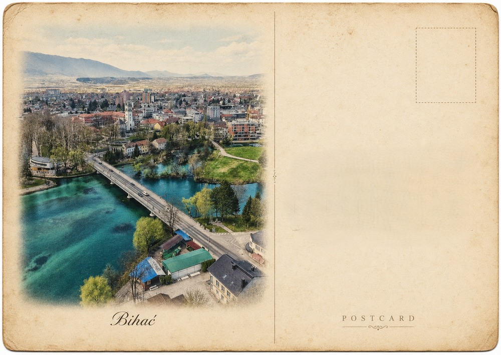Una River City Bridge Postcard