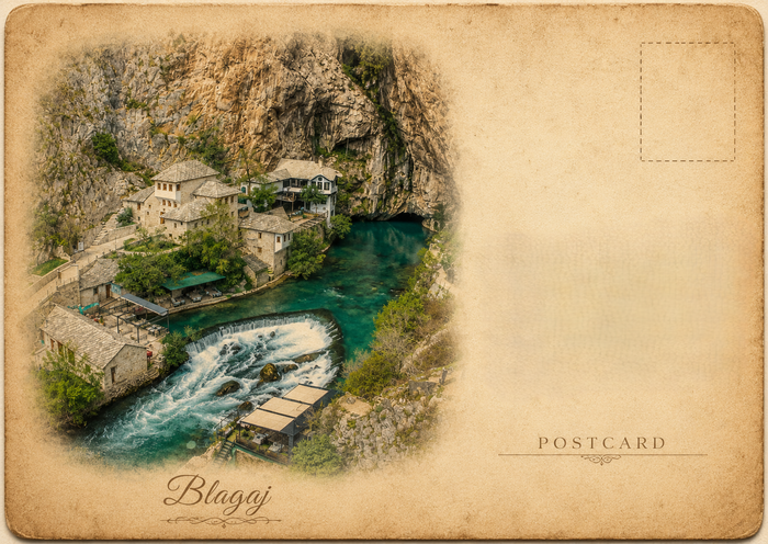Tekija Riverside View Postcard