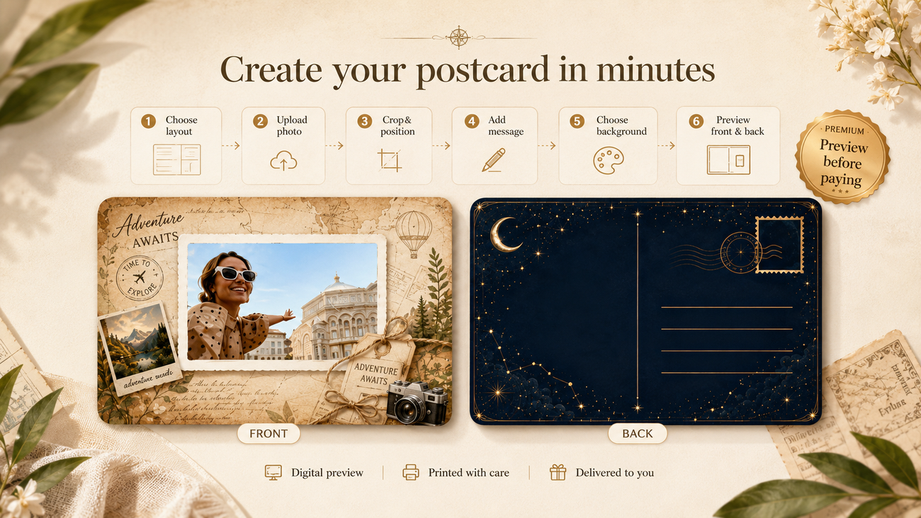 Choose Your Personalized Postcard Style