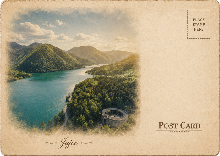 Pliva Lakes Postcard