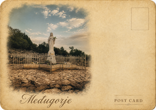Pilgrimage Landscape Postcard