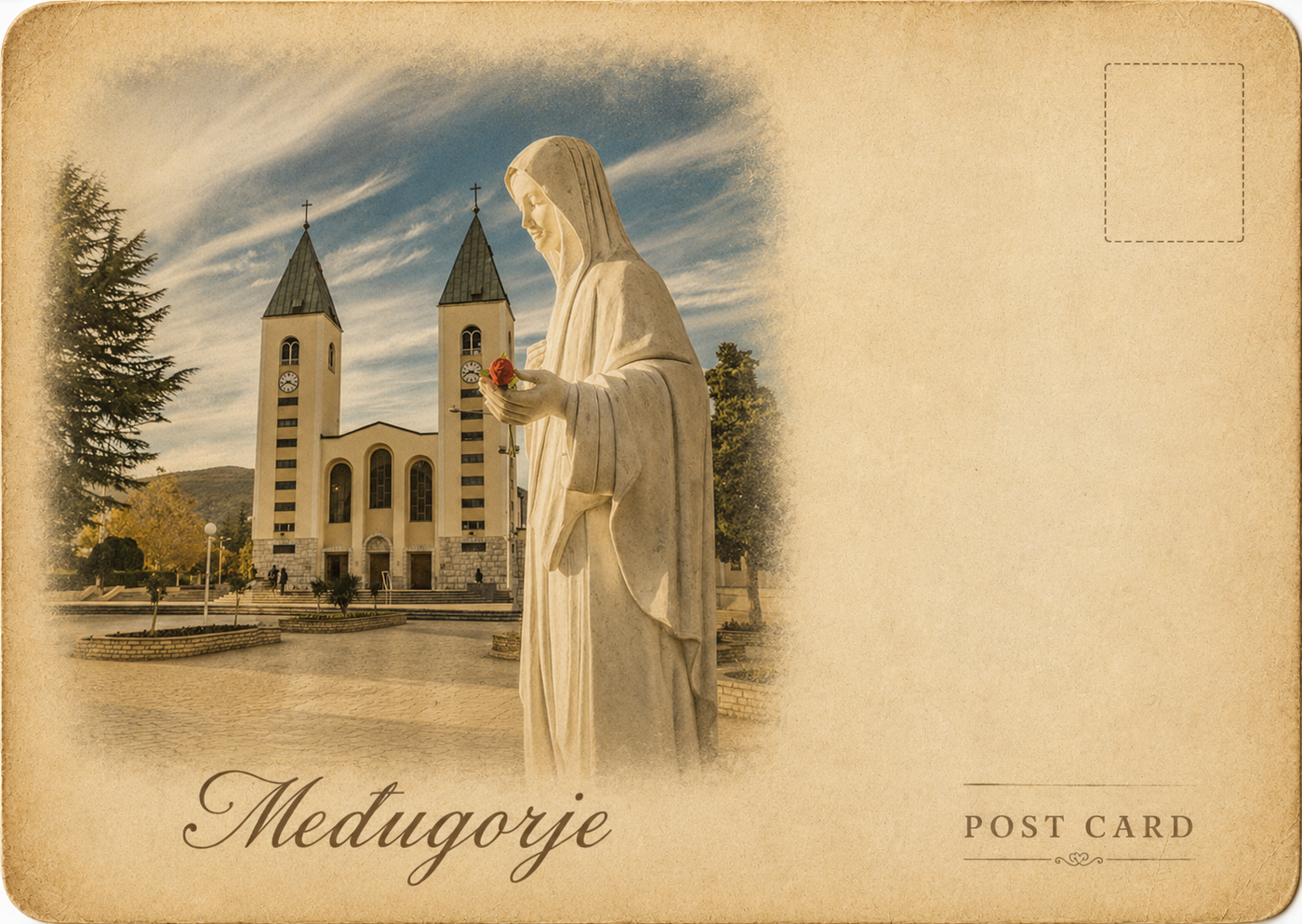 St James Church Postcard