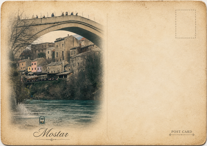 Stari Most Arch Postcard