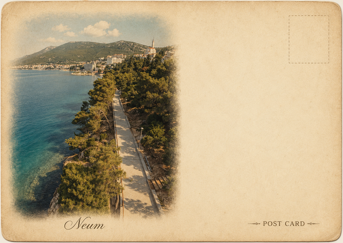 Adriatic walkway Postcard