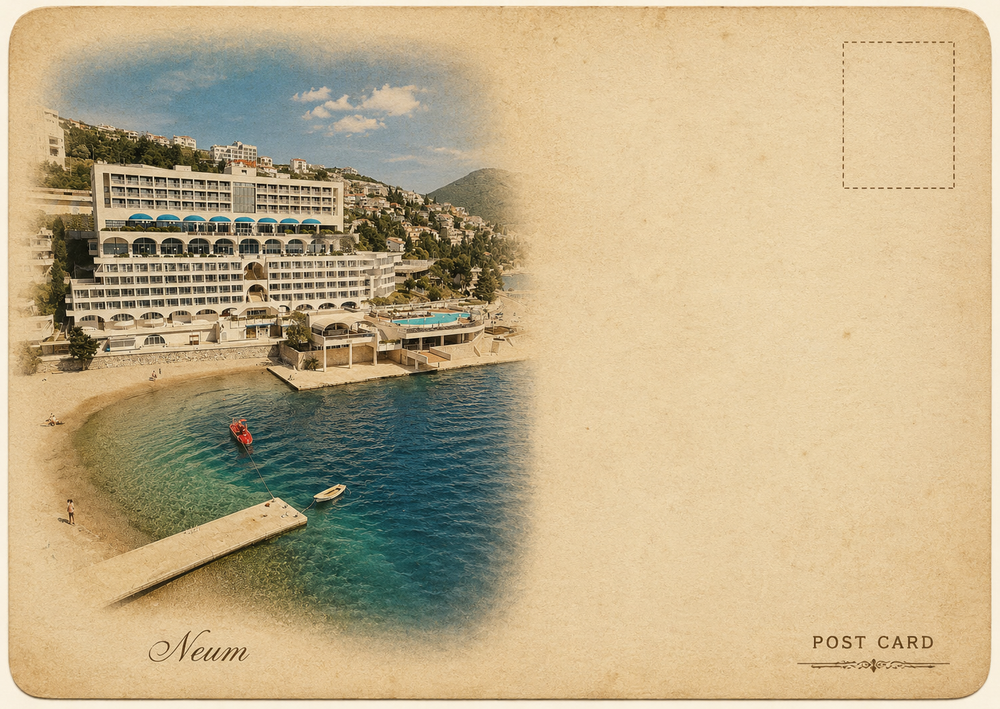 Razglednica hotela i plaže