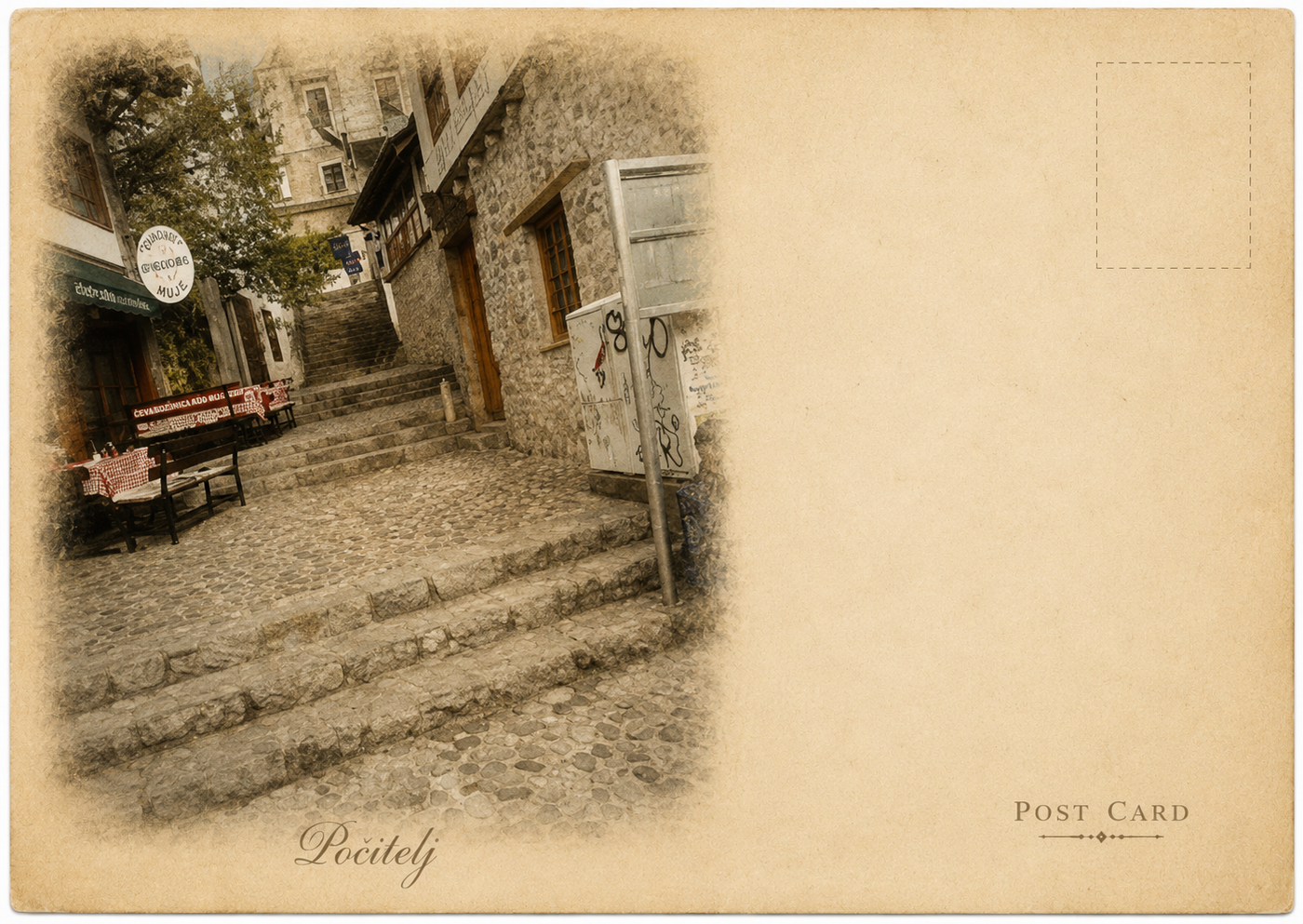 Old City Streets Postcard