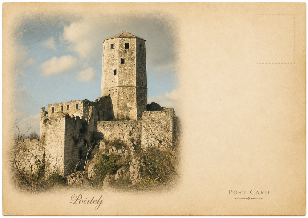 Gavrankapetanovic Tower Postcard