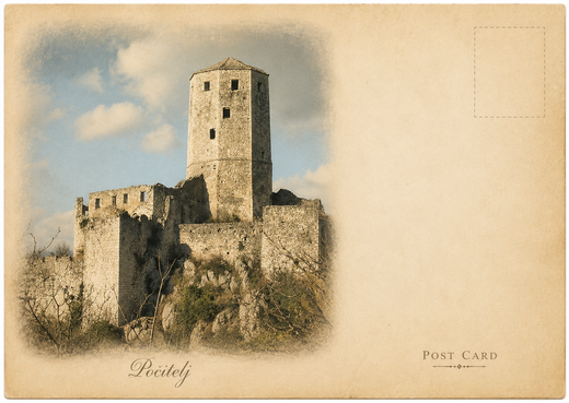 Gavrankapetanovic Tower Postcard
