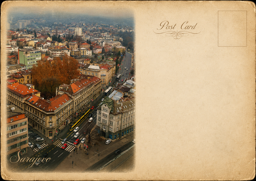 Bascarsija Old Town View Postcard