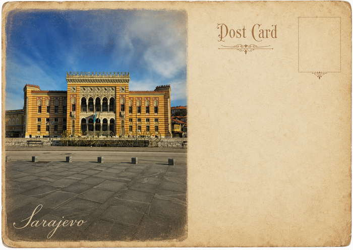 City Hall Vijecnica Postcard