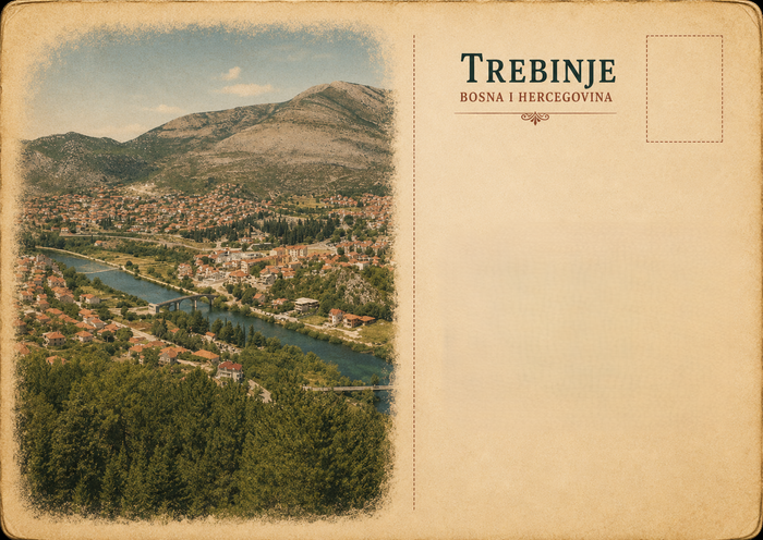 Crkvina Hill View Postcard