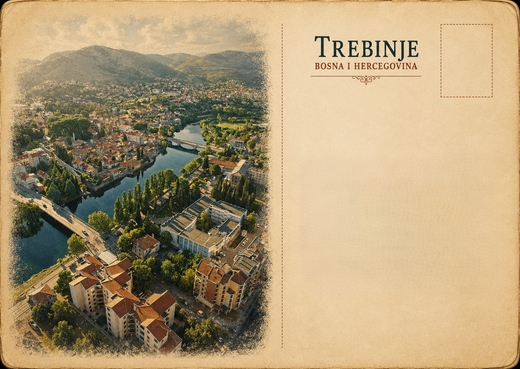 Old Town Panorama Postcard